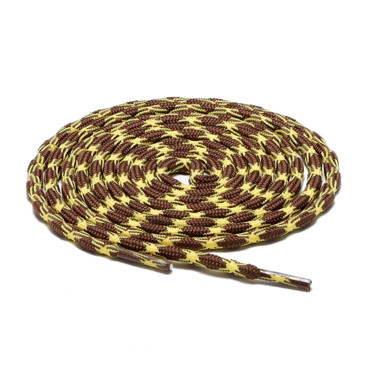 3Pair Wave Brown Yellow Hiking Work Boot Shoe Laces for 5 6 7 8