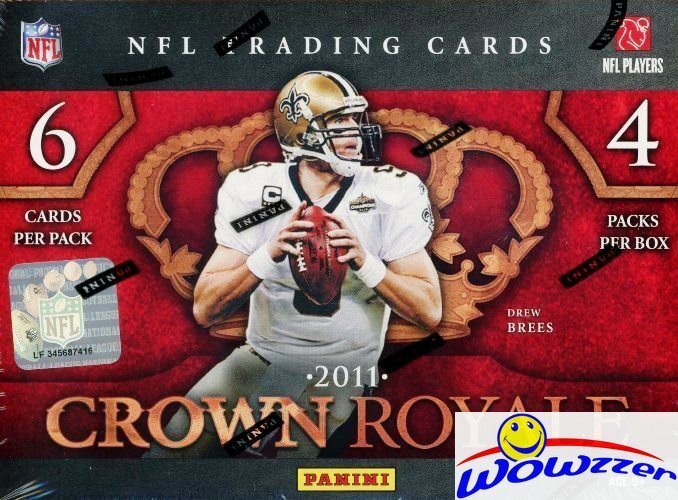 2011 Panini Crown Royale Football Factory Sealed HOBBY Box-4 AUTOGRAPH/MEM 