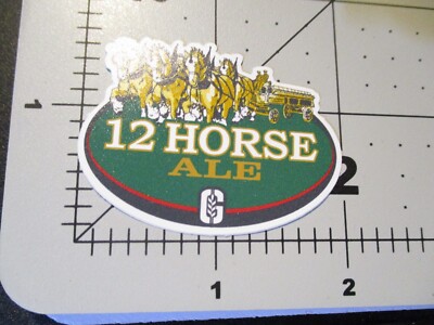 GENESEE Dundee new york 12 Horse ale STICKER decal craft beer brewery brewing E