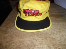 Vintage 90s Dick Tracy Painters Cap Hat All Over Print One Size Fits All Disney