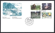 🍁Canada  #1289 - 1292   "CANADIAN FOLKLORE"  Brand New  1990 First Day Cover