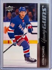 2021-22 Upper Deck Series 2 Justin Richards Young Guns RC New York Rangers #480