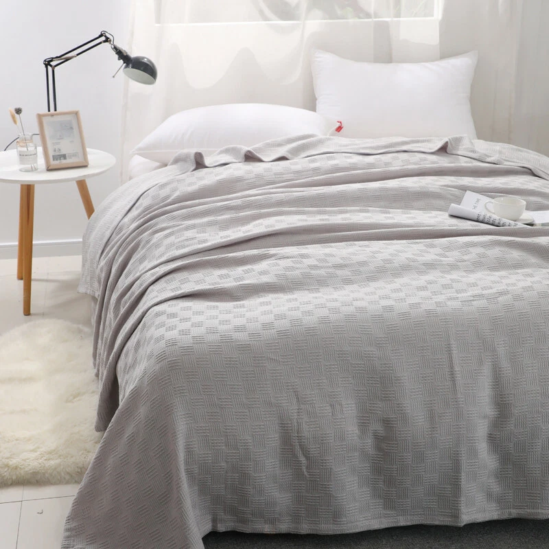 Blanket Cotton gauze knitted blanket air conditioning quilt bed cover bed sheet - Image 3 of 4