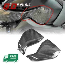 Carbon Fiber Fuel Tank Side Panels Cover Guard For YAMAHA MT09 FZ09 2014-2020