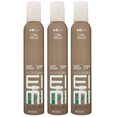 Wella Nutricurls Boost Bounce 3 x 300 ml Locken Schaumfestiger Set