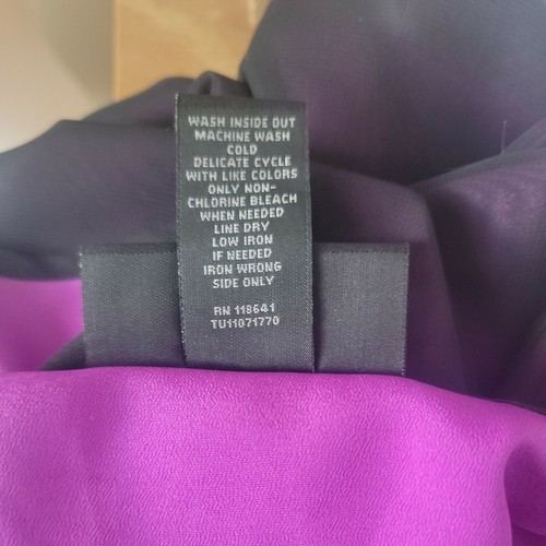 Lane Bryant Women Sleeveless Top Soft Chiffon with Sheer Lining Beading Size 16 - Picture 11 of 11