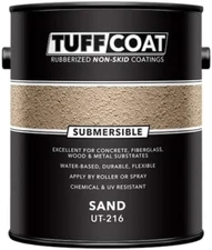 Tuff Coat UT-216 Sand Submersible Water-Based Rubberized Non Skid - 1 Gallon