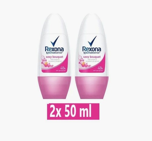 x2 Rexona Women Roll on Sexy Bouquet Motion Sense Antiperspirant Deodorant 50 ml - Picture 1 of 6