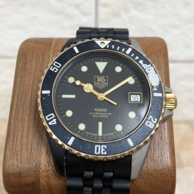 TAG Heuer Professional 1000 Black PVD (980.029N) - Rare Vintage