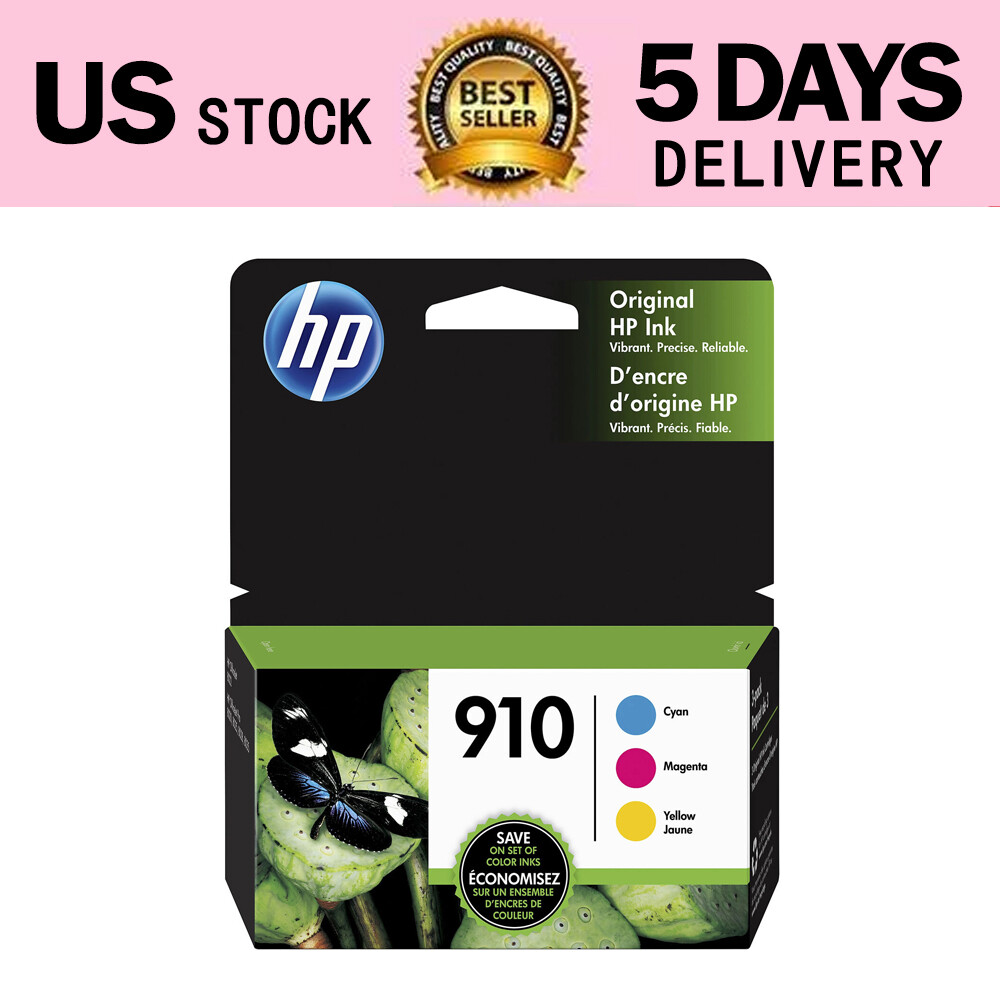 Ink Cartridges 910 Cyan Magenta Yellow Ink Cartridge 3 Pack3YN97AN NEW-image