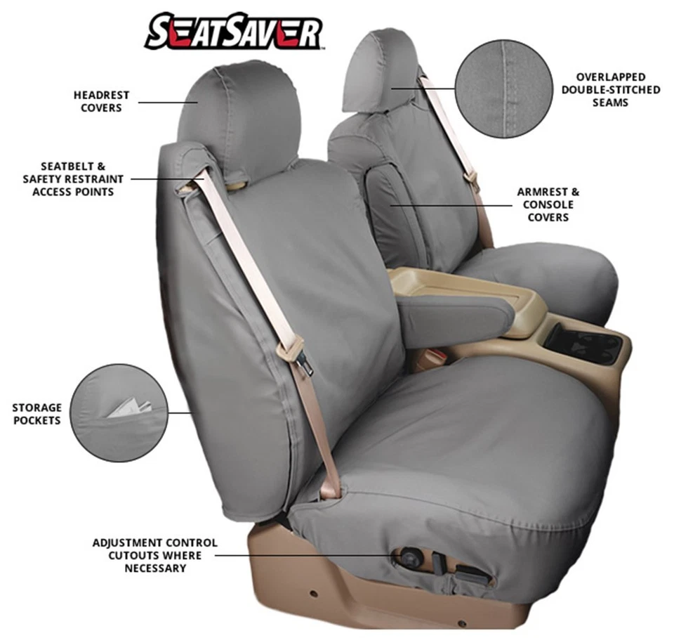 Covercraft Custom SeatSavers Waterproof Polyester - Second Row - 2 Color Options - Image 2 of 4