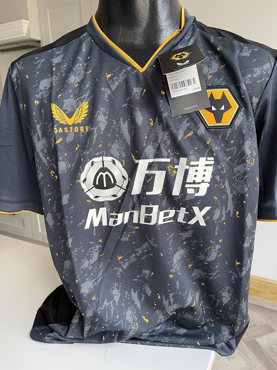 Wolves Away Shirt 3rd Kit Size Large Pro Edition Castore