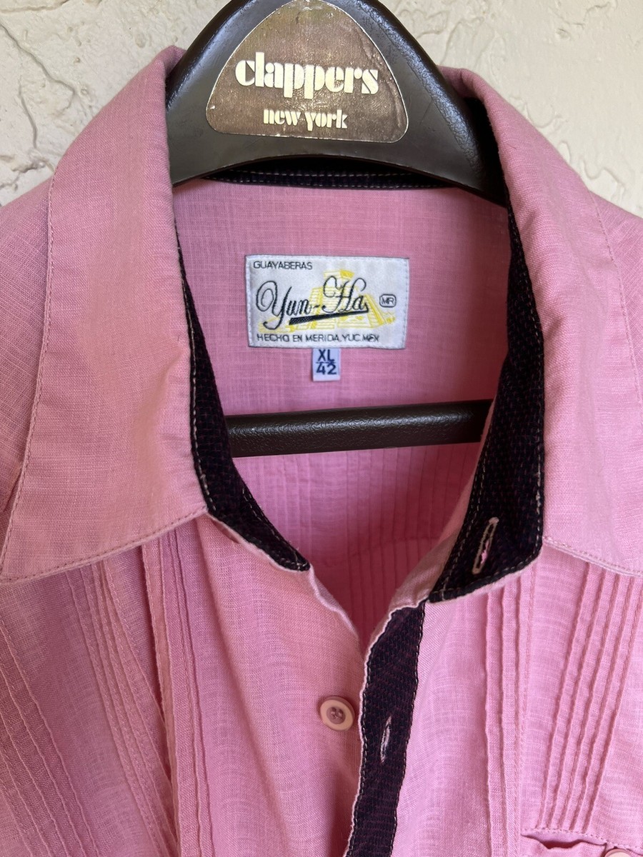 1960's Mexican Guayabera Men's Pink Jacket Size Large | eBay
