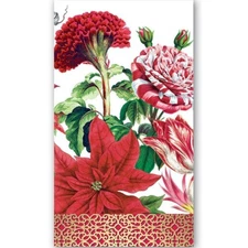 Michel Design Works Christmas Bouquet Floral 15 TriplePly Paper Hostess Napkins