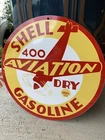 Vintage Style Aviation 400 Dry Gasoline   Heavy Steel Quality Sign