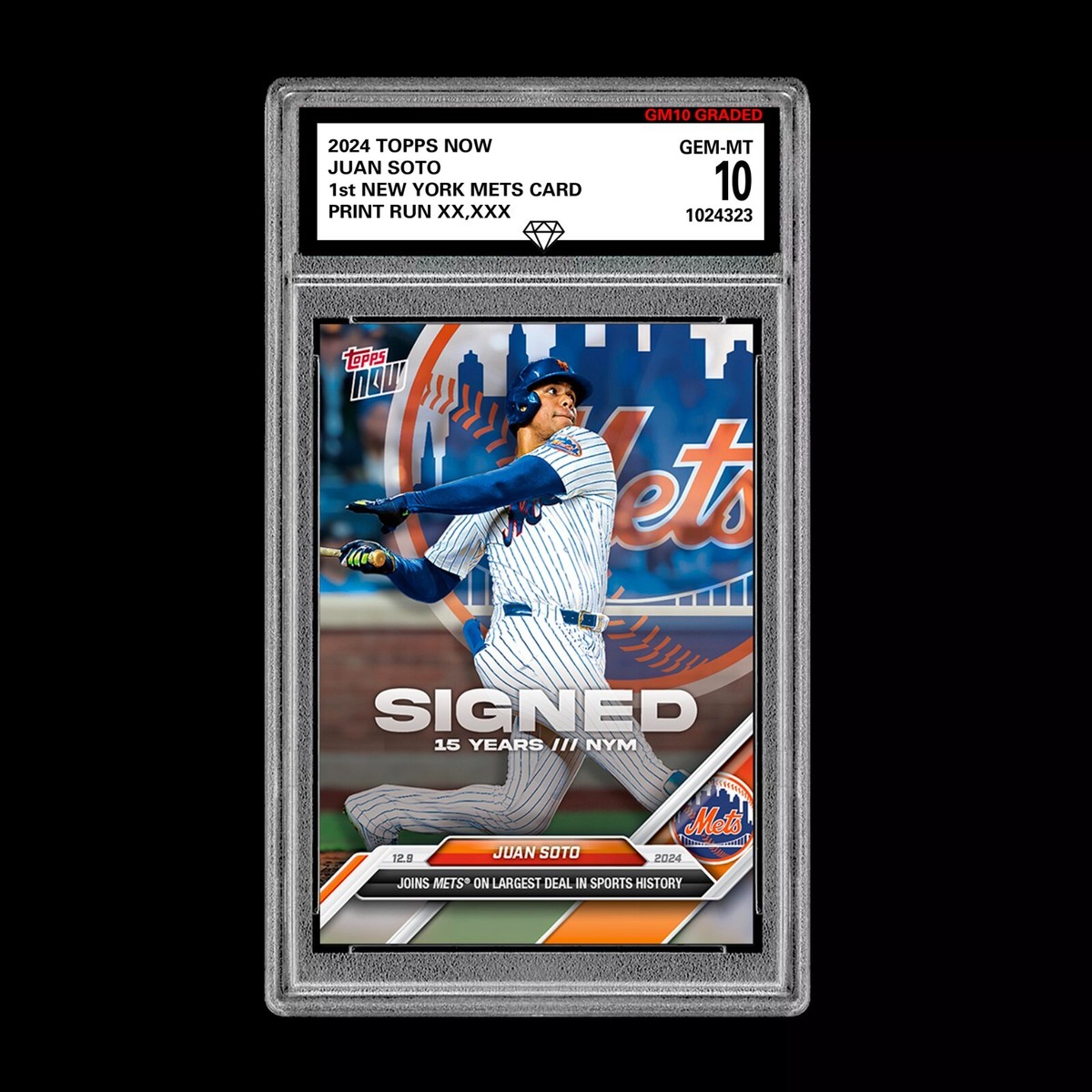 Graded 10 Juan Soto #OS-8 2024 MLB Topps NOW First New York