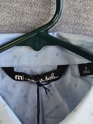 NEW Travis Mathew Short Sleeve Button Up Tisbury Mens S Heather Kentucky NWT - Picture 2 of 7