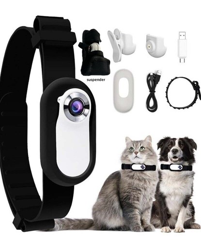 Wireless HD 1080P 360° Rotating Pet Camera Video Camera Mini Collar Camera