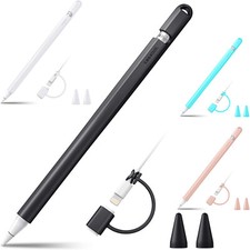 For Apple Pencil 1st Generation Silicone Case Sleeve Skin Cover with 2 Nib Cover