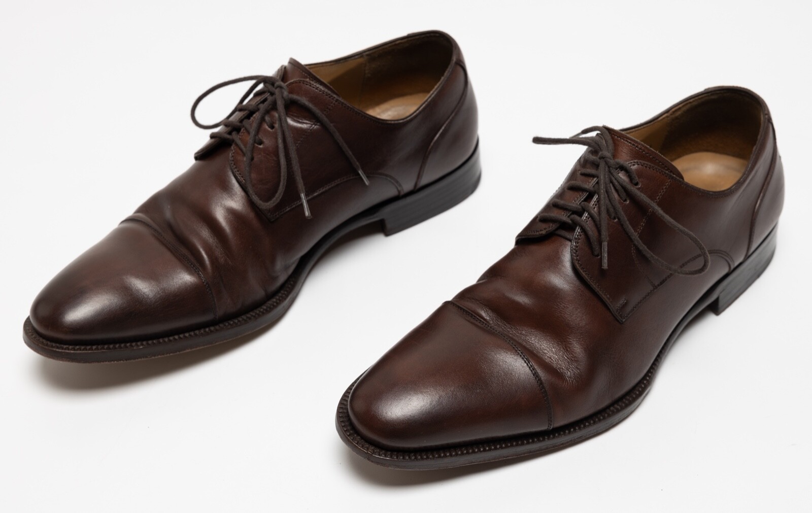 Men's Magnanni Dark Brown Leather Dress 