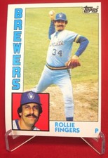 Rollie Fingers 1984 Baseball Card TOPPS #495 NM-MT**
