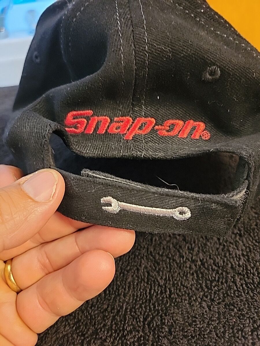 Snap-On Tools Black with Red Logo Wrench Hat Machine Shop Snap-On Tools Black with Red Logo Wrench Hat Machine Shop