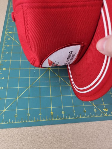 80s Red Wing Shoes Patch Snapback Trucker Hat Cap 'The County' Maine USA Boot L - Picture 15 of 16