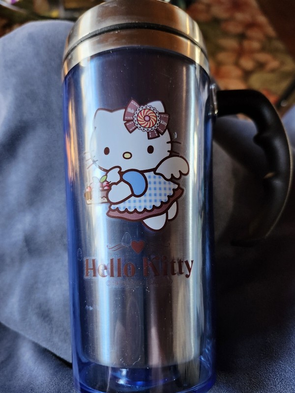 Hello Kitty Sanrio Large Stainless Steel Tumbler With Handle