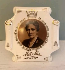 Princess Martha of Norway Ceramic Pocture With Stand 1 Plate Figgjo Flint 1954