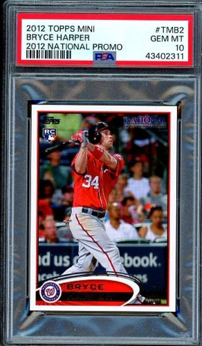 Bryce Harper Rookie Card 2012 Topps Mini 2012 National Promo #TMB2 PSA 10