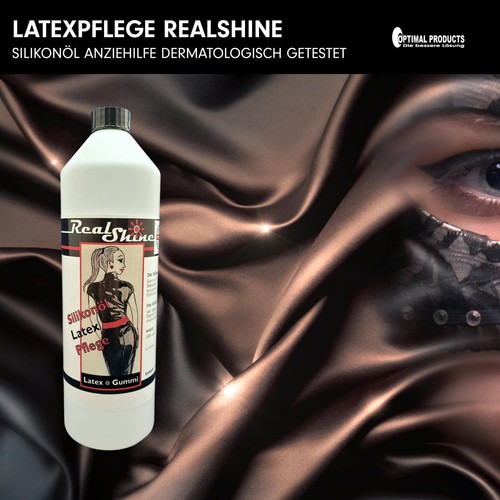 Latexpflege Silikonöl Anziehhilfe Real Shine 1 liter OP dermatologisch getestet - Bild 2 von 6