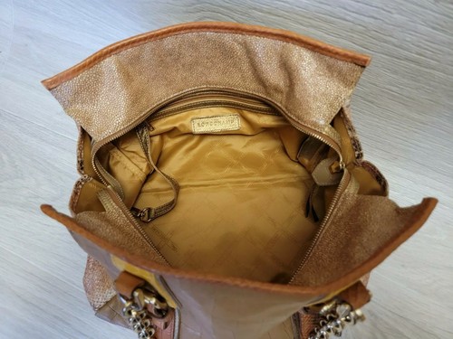 Rare Longchamp Bag More Is More Snake Croc Embossed Calfskin Leather Chains - Picture 9 of 12