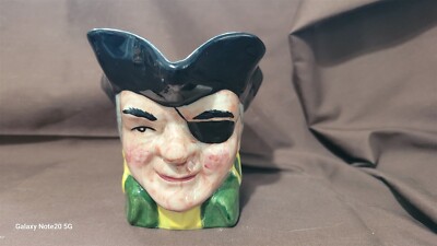 Artone 3.5'' Character Toby Jug Mug PIRATE Lovely Colors Hand Painted England