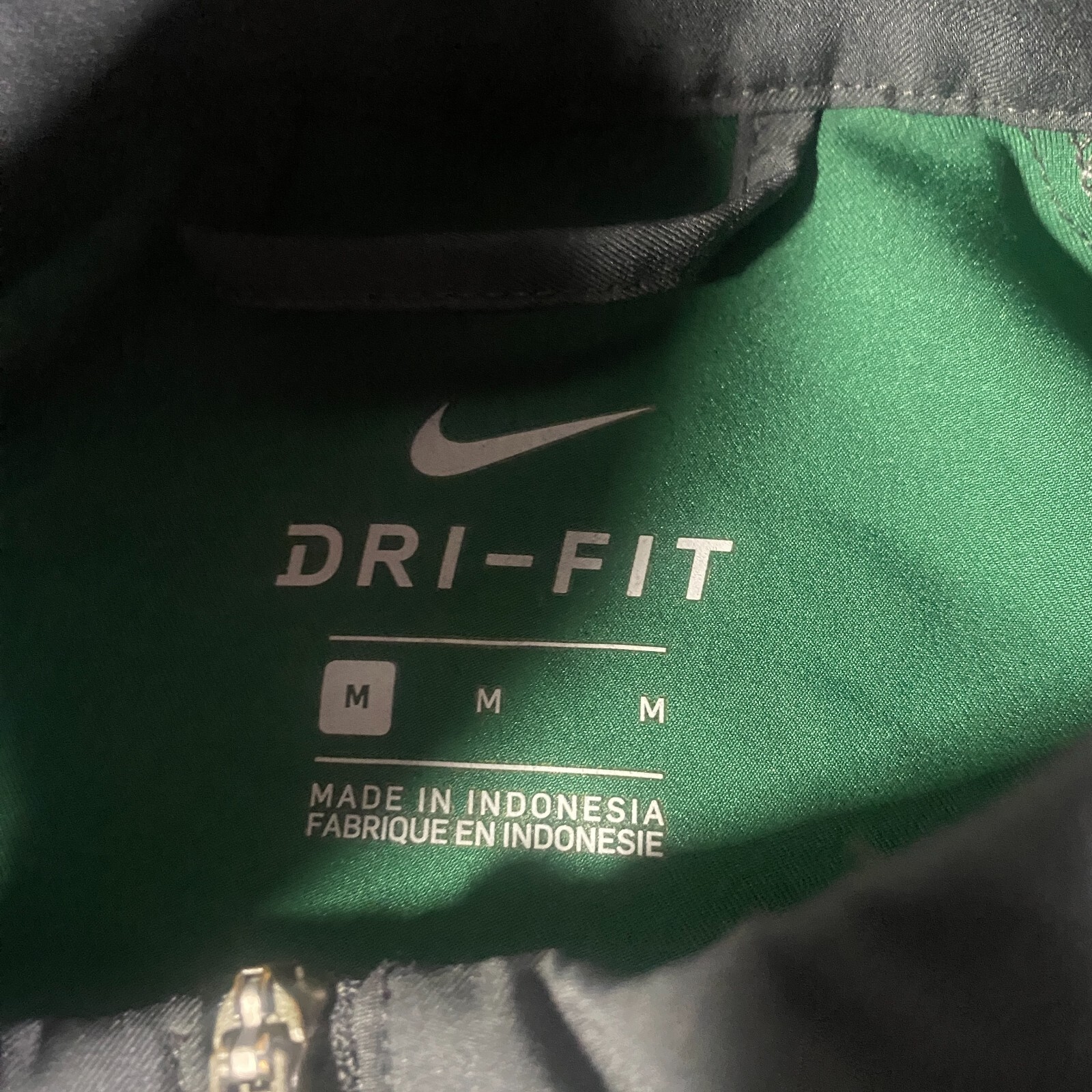 SACAI X NIKE Nike Dri Fit Michigan State Spartans giacca full zip uomo verde medio colorblock