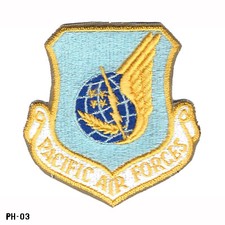 US Air Force USAF "Pacific Air Forces" Full Color Patch ~ NOS