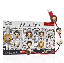 K-BLINGS Characters-6 Pack Friends Kabelschutz   12 zum Sammeln, Freunde, 6er-Pa