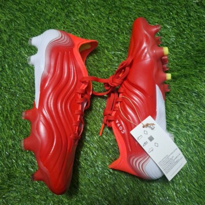 Adidas Copa Sense.1 FG Men Size 5 Football Pro Leather Soccer Cleats Red/White