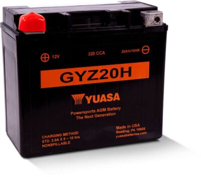 Yuasa Maintenance Free GYZ20H 12 Volt Battery For Arctic Cat ZR 7000 RR 2014-21