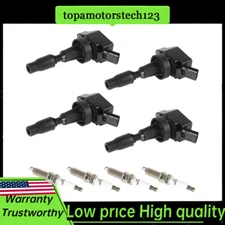 4 Ignition Coil & Spark Plug For Hyundai Elantra 2017-2020 / Sonata 2015-2019