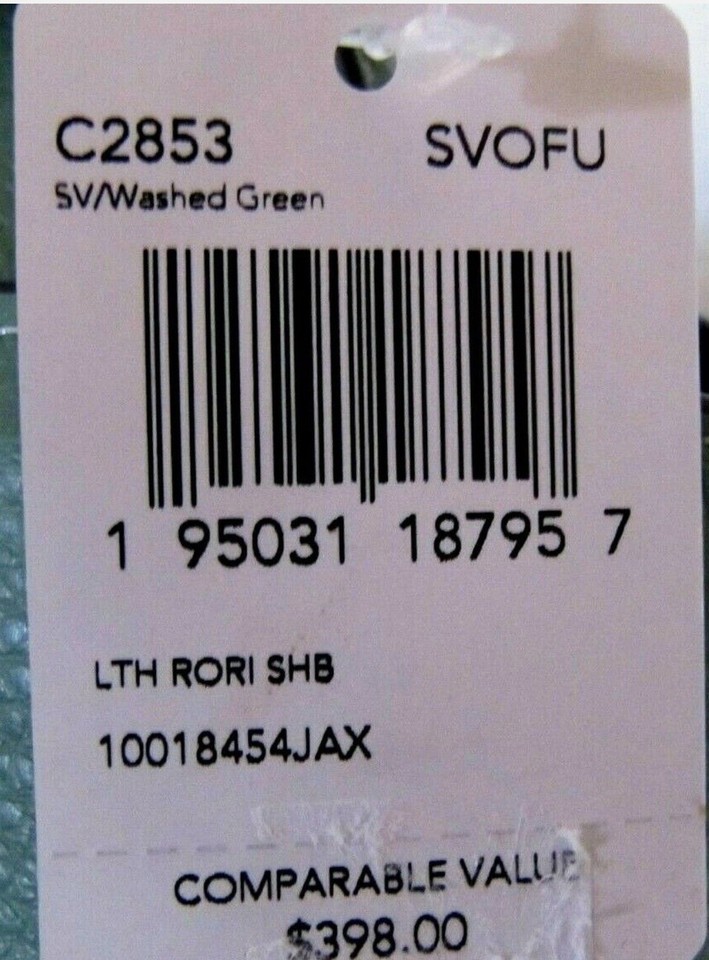 Coach Brand New C2853 Washed Green Pebble Leather Rori Shoulder Bag NWT 398 eBay