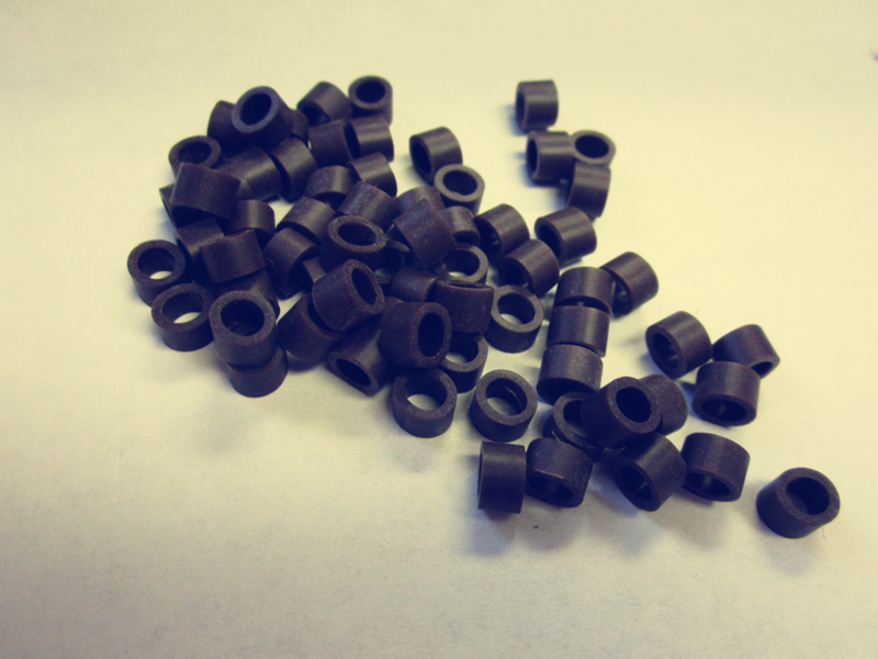 50pcs Small Type BLACK Color Dental Silicone Instrument Color Code ...