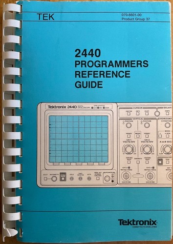 Tektronix 2440 Digital Oscilloscope User & Programmers Reference Guide/Manual - Picture 2 of 10