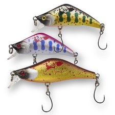 Wounded Duo Sampler 3 Pack – Ultralight Wobble Minnow Crankbait Fishing Lures...
