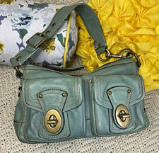 Coach Double Turnlock Shoulder Bag Legacy 65th Anniversary Pond Blue 10328