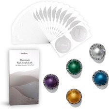 100Pcs Aluminum Foil Seal Lids for Nespresso Vertuo Pods 62mm,food-grade Best