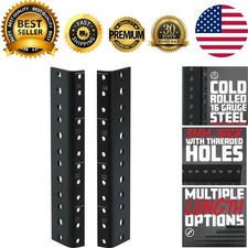 Rackworks Heavy Duty Steel Rack Rail Set - Perfect for 4U Mounting Applications