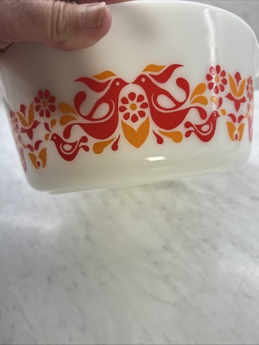 Vtg Pyrex Friendship Casserole 475-B 2 1/2 Qt Bowl Nice Condition Preowned - Picture 6 of 6