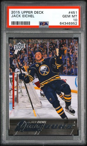 Jack Eichel 2015 Young Guns Rookie #451 PSA 10