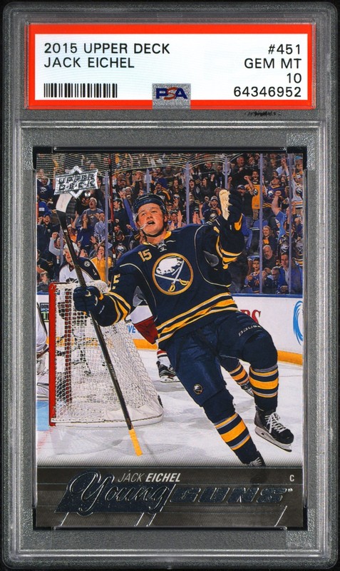 Jack Eichel 2015 Young Guns Rookie #451 PSA 10