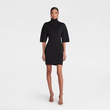 KBB by KAHLANA Women's Short Sleeve 'The Laceback Mini Dress' - Black
